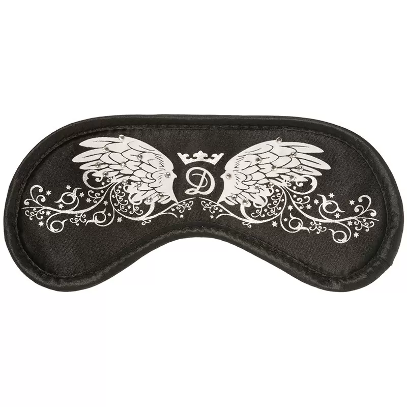 Маска на глаза Swarovski Ангельская черная корона