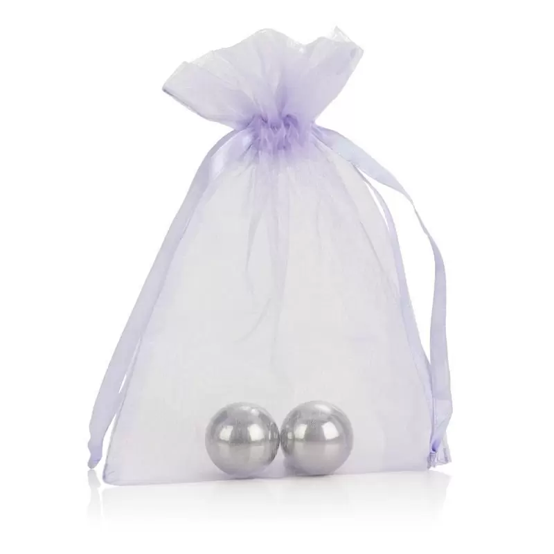 Супертяжелые вагинальные шарики Weighted Orgasm Balls – серебристые