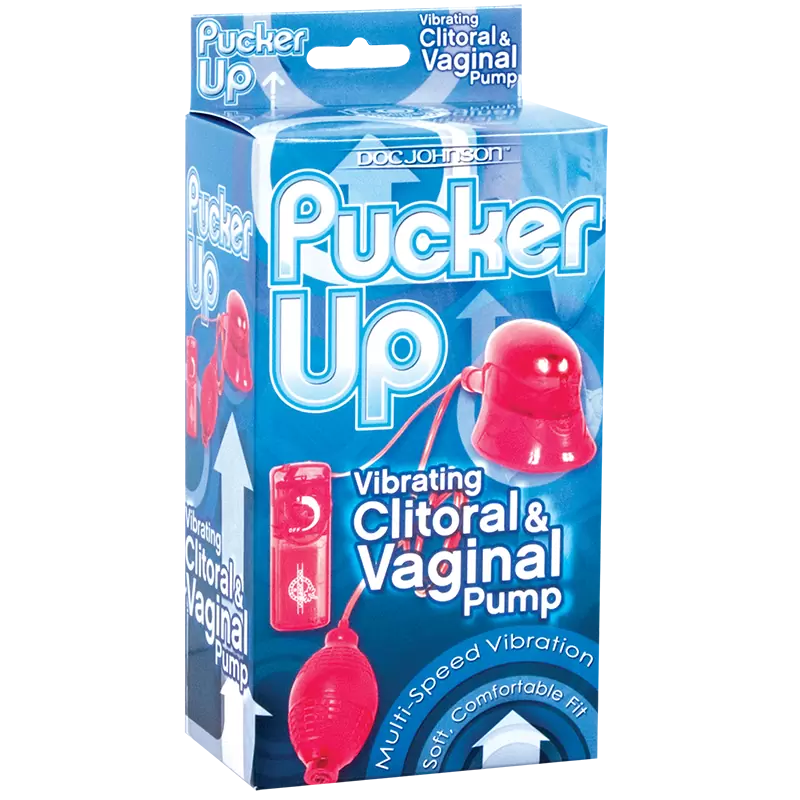 Вагинально-клиторальная помпа Pucker-up – красный