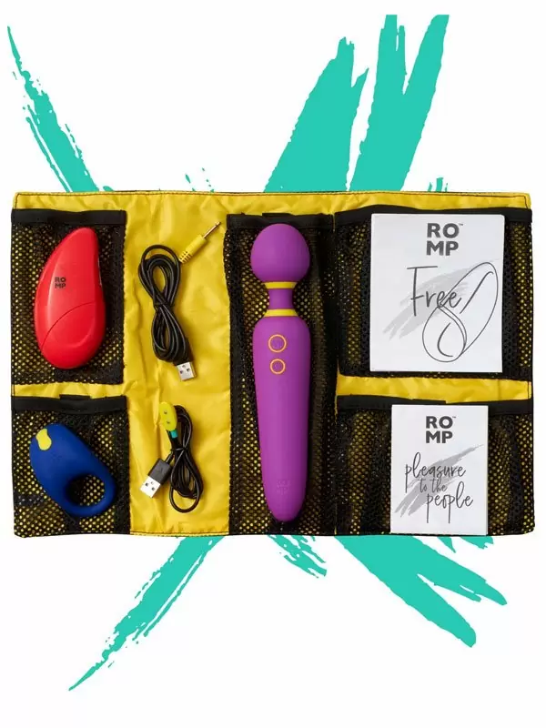 Набор для пар Romp Pleasure Kit: вибратор Romp Flip, эрекционное виброкольцо Romp Juke, стимулятор  клитора Romp Free