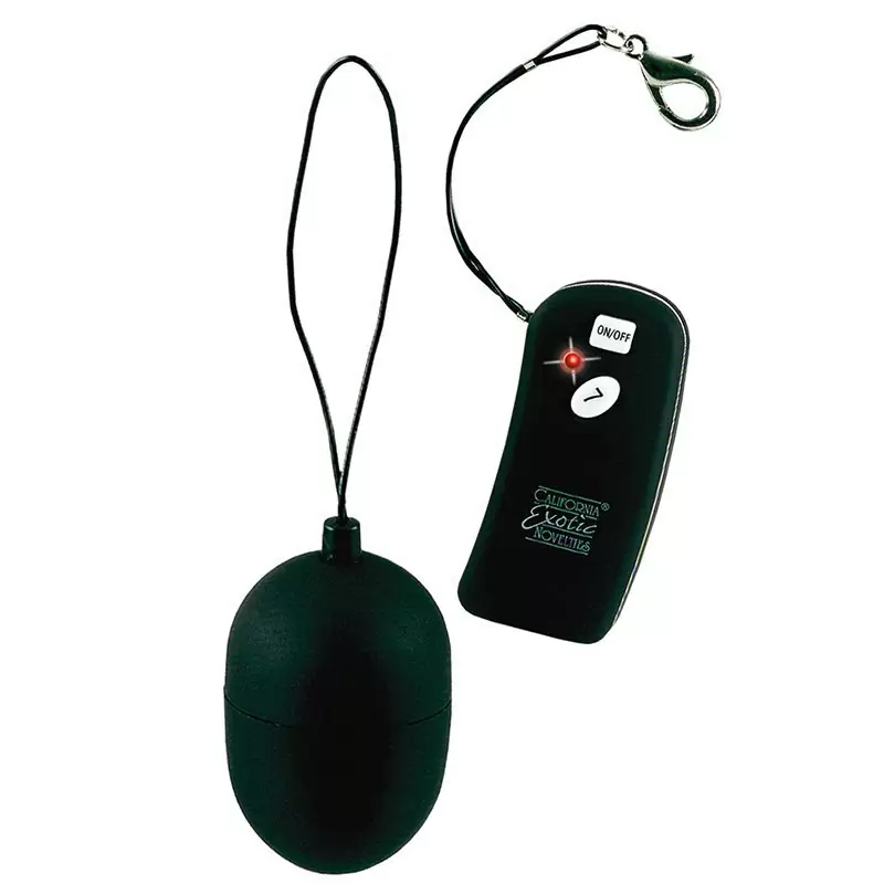 Вибро-яйцо Waterproof 7 Function Remote Egg беспроводное – черный