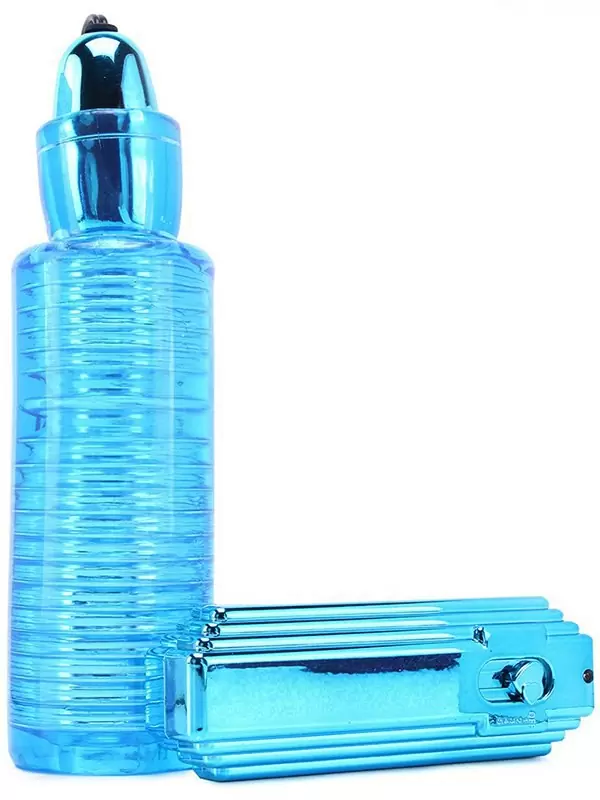 Мастурбатор Solo Slider 5X с вибро-пулей – голубой