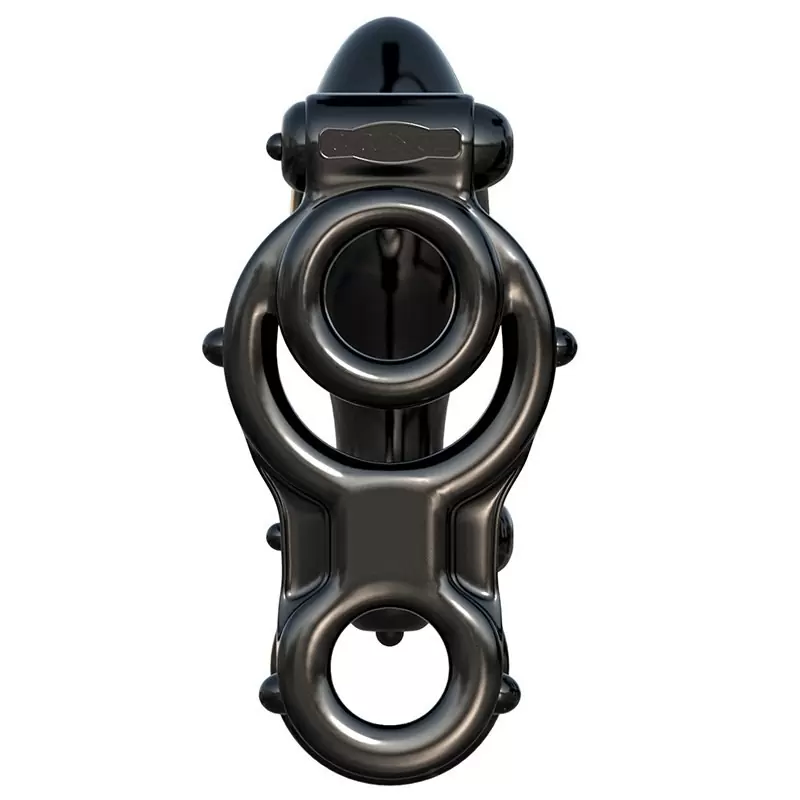 Эрекционное кольцо Ironman Ass-Gasm  с анальной стимуляцией и вибрацией – черный