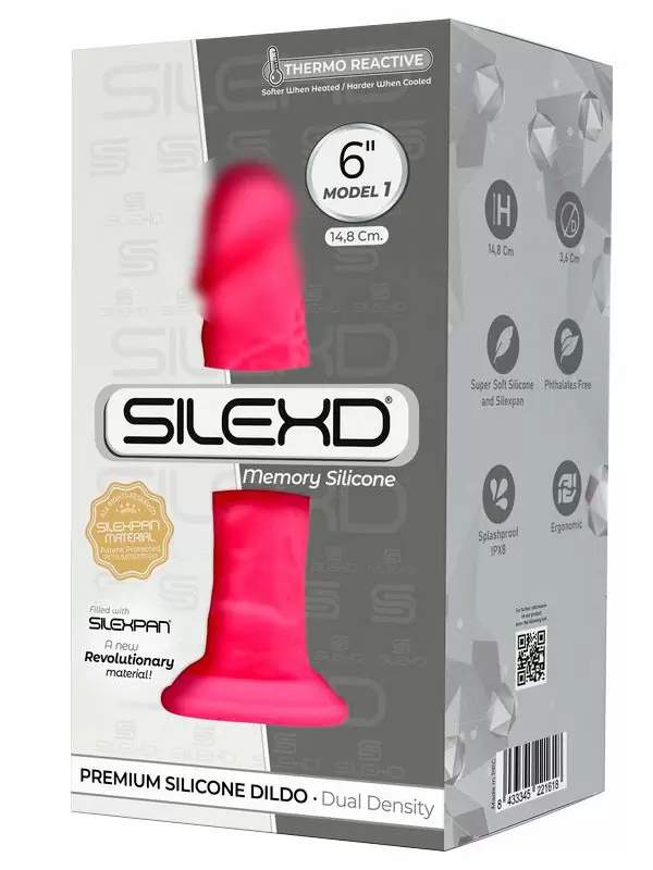 Реалистичный фаллоимитатор SILEXD Model 1, 14,8 см, силикон, розовый