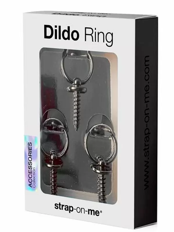 Кольцо-аксессуар Strap-On-Me Dildo Ring для фаллоимитатора, 3 шт, черный