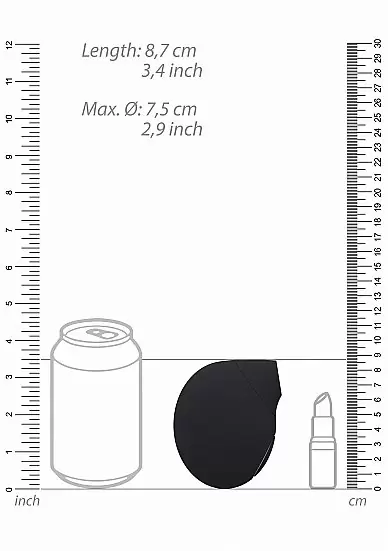 Премиальный стимулятор клитора Irresistible Seductive Black, 8,8 см, 11 скоростей, силикон, черный