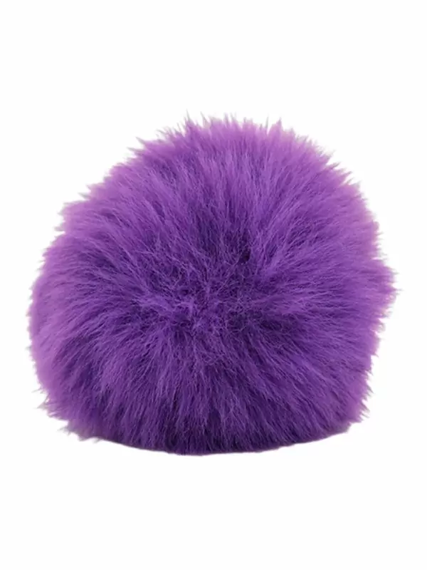 Фиолетовая анальная пробка с фиолетовым заячьим хвостиком, размер S, Kanikule