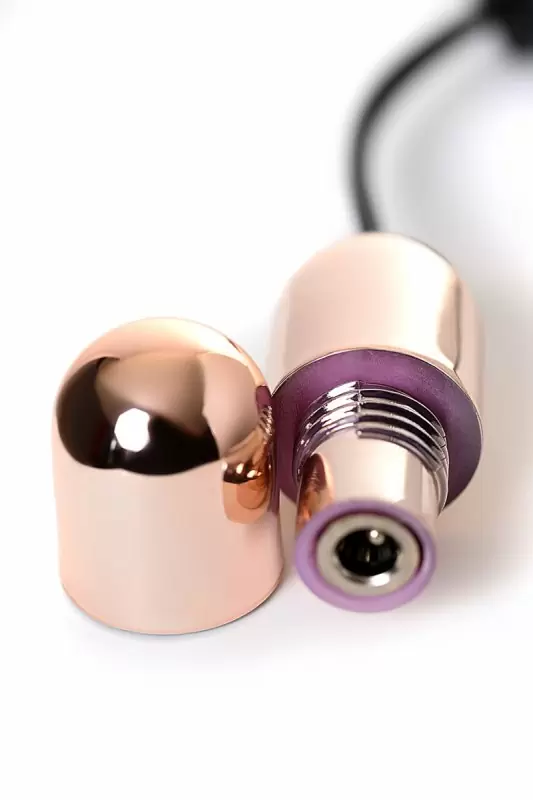 Черно-золотой тренажер Кегеля Waname D-Splash Eclipse. 11 см, силикон