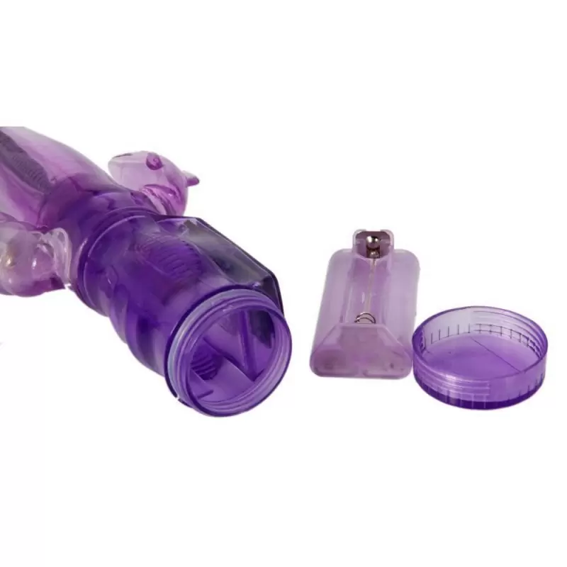 Гибкий вибратор с тройной стимуляцией Intimate Tease Double-Vibe – пурпурный 