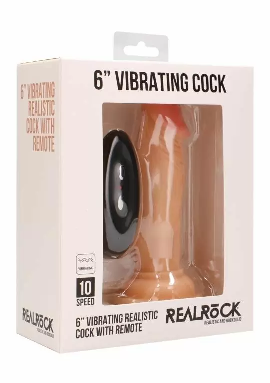 Фаллоимитатор с вибрацией и пультом управления Vibrating Realistic Cock - 6