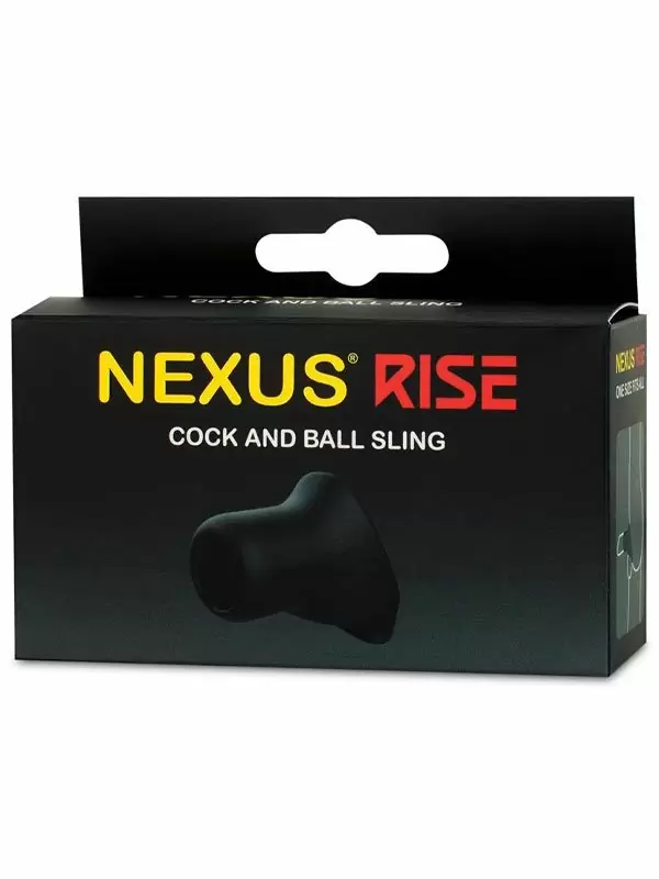 Поддерживающее эрекционное кольцо Nexus RISE, с подхватом мошонки, черное | Он и Она 18+