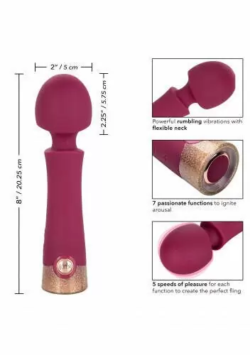 Вибратор Starstruck Romance: 20.25 см, 12 режимов работы, АБС/силикон, 