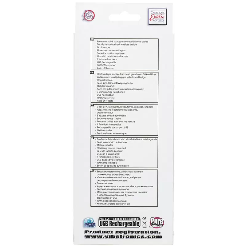 Двойной стимулятор-насадка Wireless Pleaser с вибрацией – розовый