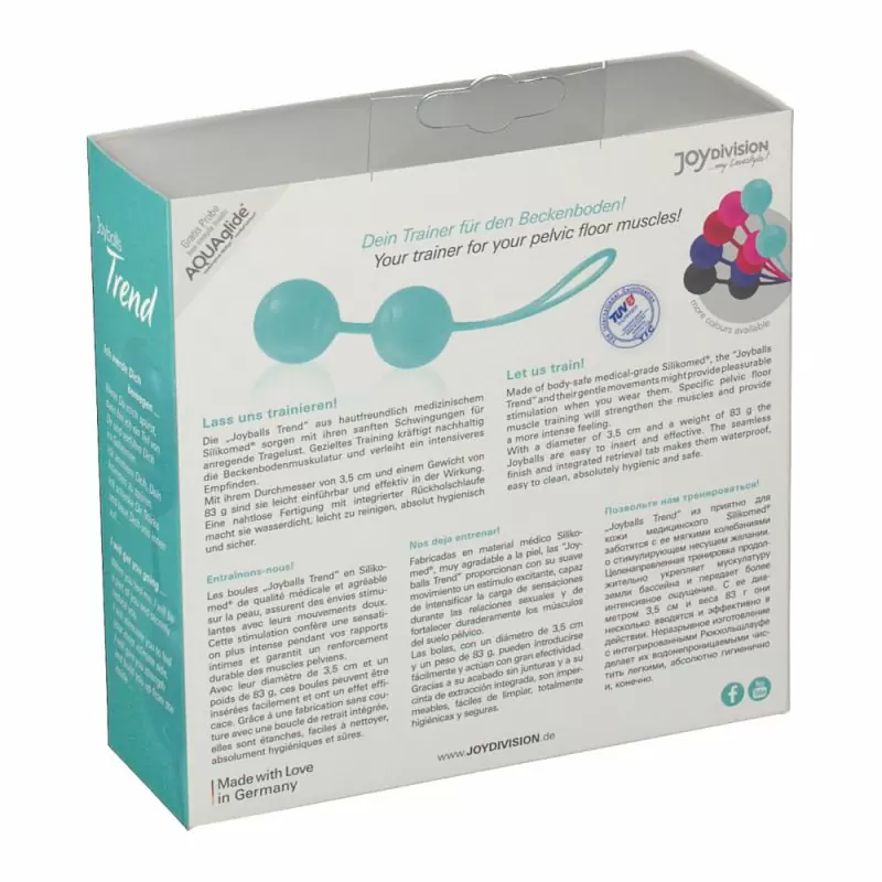 Вагинальные шарики Joyballs Trend со смещенным центром тяжести – мятный