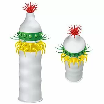 Презерватив Luxe «Гавайский кактус» со стимулирующими усиками - 1 шт