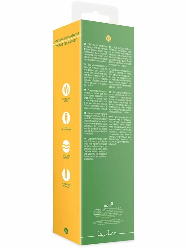 Мощный вибратор WAND - Green Mumba, 20,5 см, 10 скоростей, силикон, зеленый