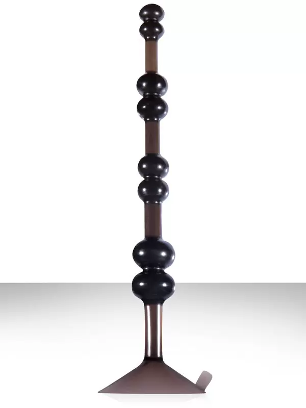 Анальная елочка на присоске Aspire Pleasure Beads - Charcoal