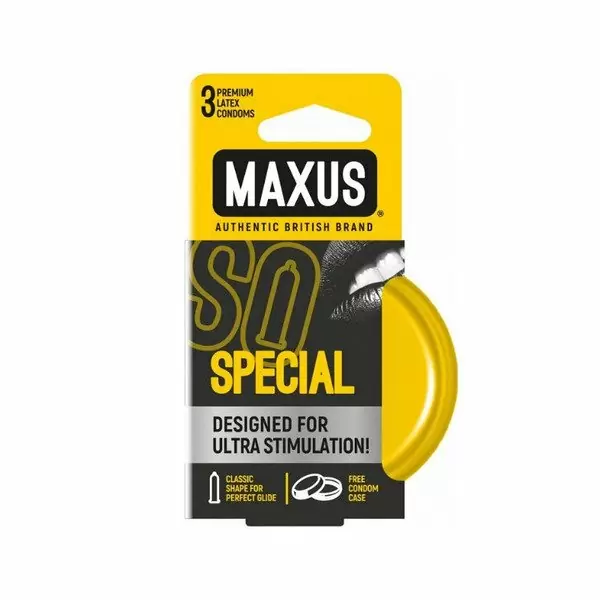 Точечно-ребристые презервативы MAXUS Special №3, 3 шт.