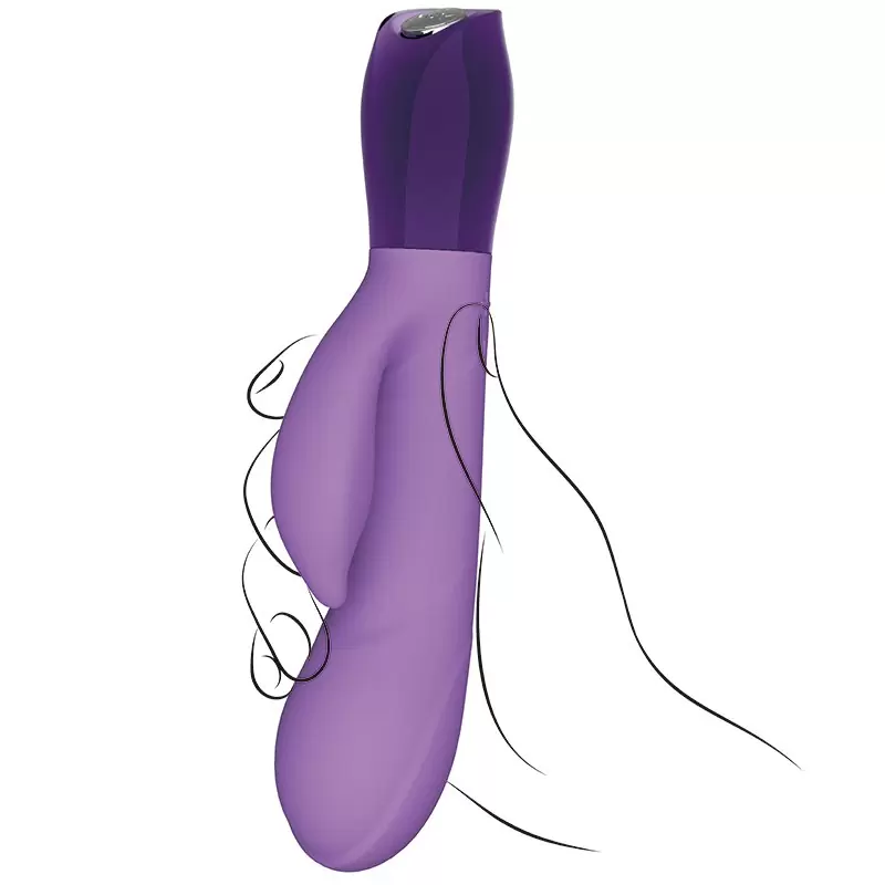 Вибромассажер Хай-Тек Ceres Rabbit – фиолетовый