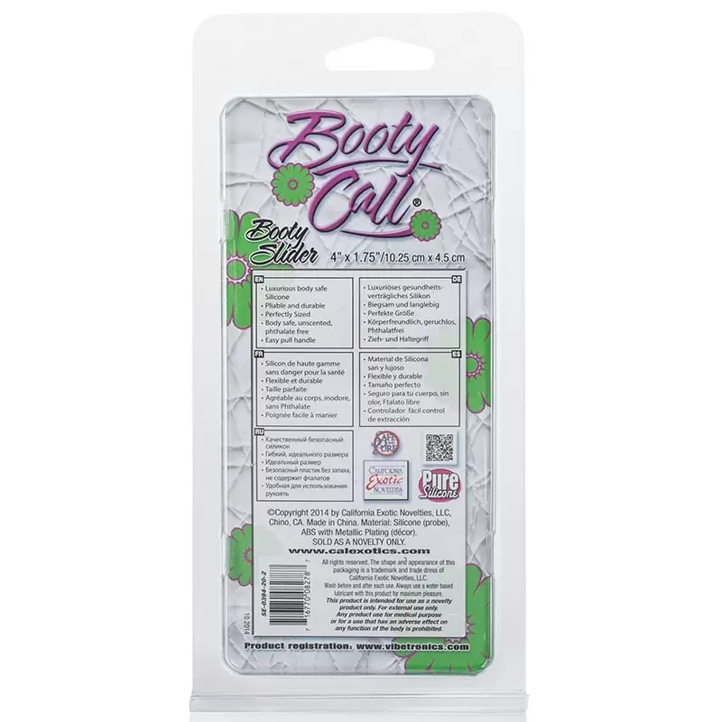 Анальная пробка Booty Slider – розовая