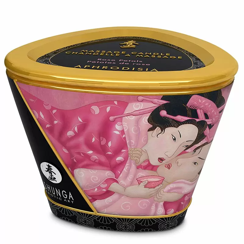 Массажное арома масло в виде свечи Rose Petals 