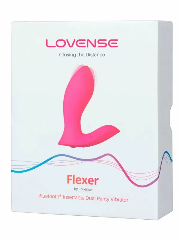 Носимый вибратор LOVENSE Flexer, для трусиков, 10,1 см, силикон, розовый