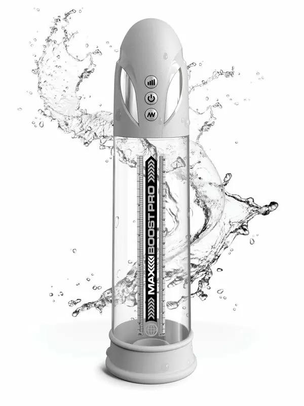 Вакуумная помпа Pipedream Max Boost Pro Flow, водонепроницаемая, белая