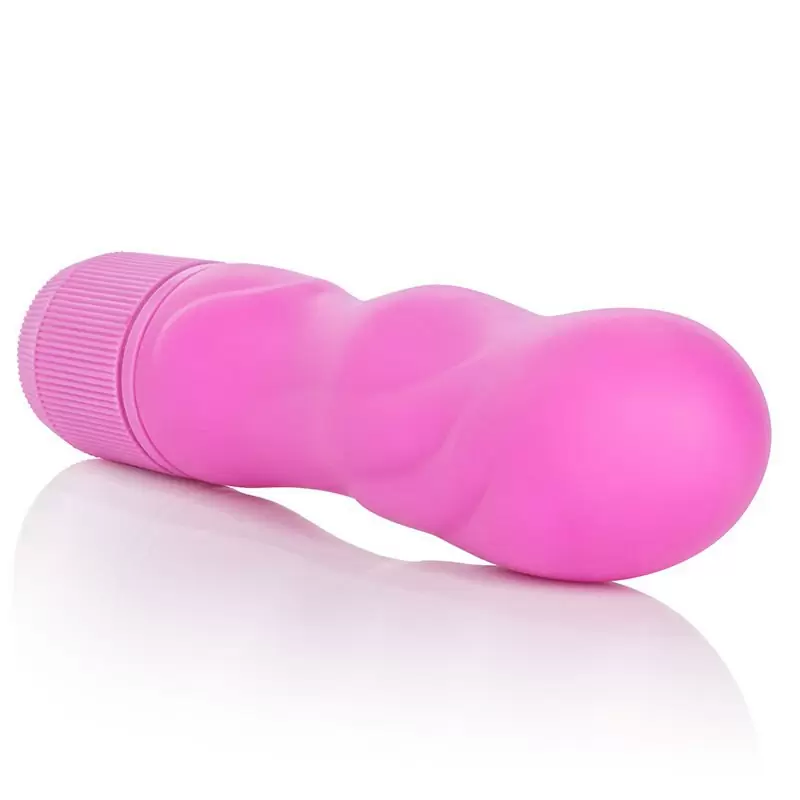 Вибромассажер First Time Silicone Wave рельефный – розовый