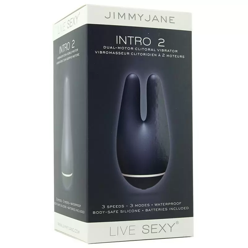 Двойной вибромассажер Intro 2 Dual-Motor – синий	