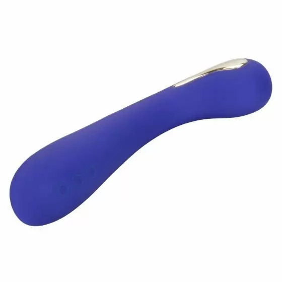 Изогнутый вибратор Impulse Estim Petite G Wand, 7 режимов, 19 см, силикон, синий