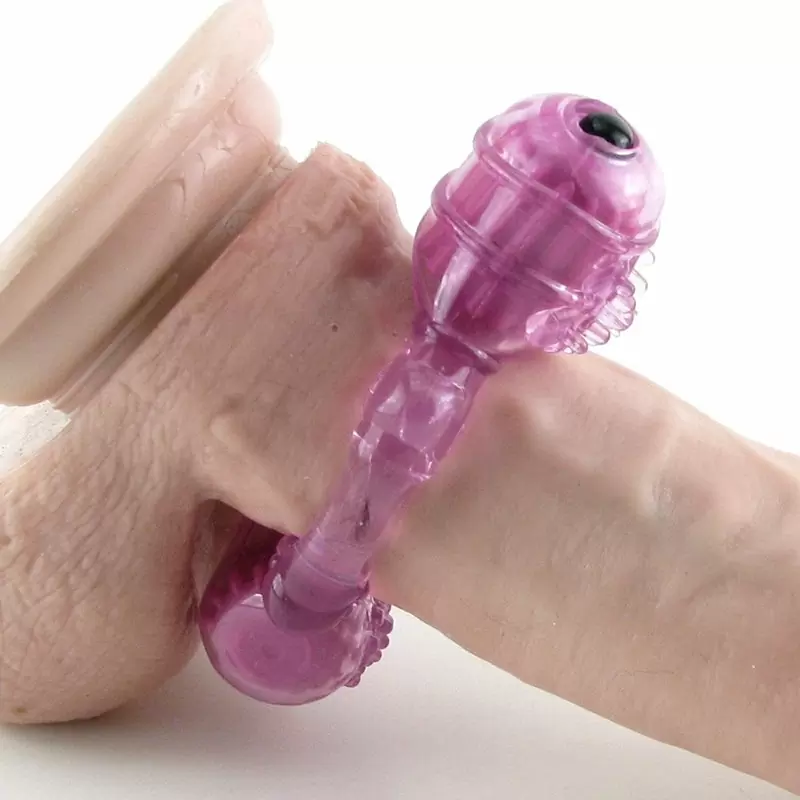 Эрекционное кольцо Screaming O - Big O 2 с двойной вибрацией – прозрачный