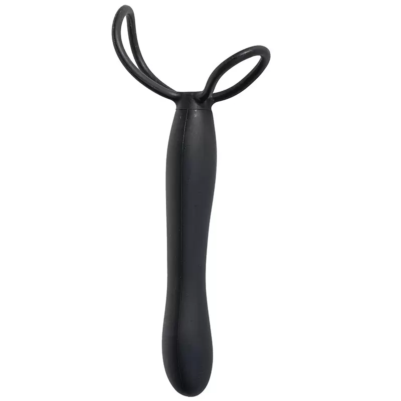 Насадка-фаллоимитатор Mojo Black Jack для двойного проникновения – черная