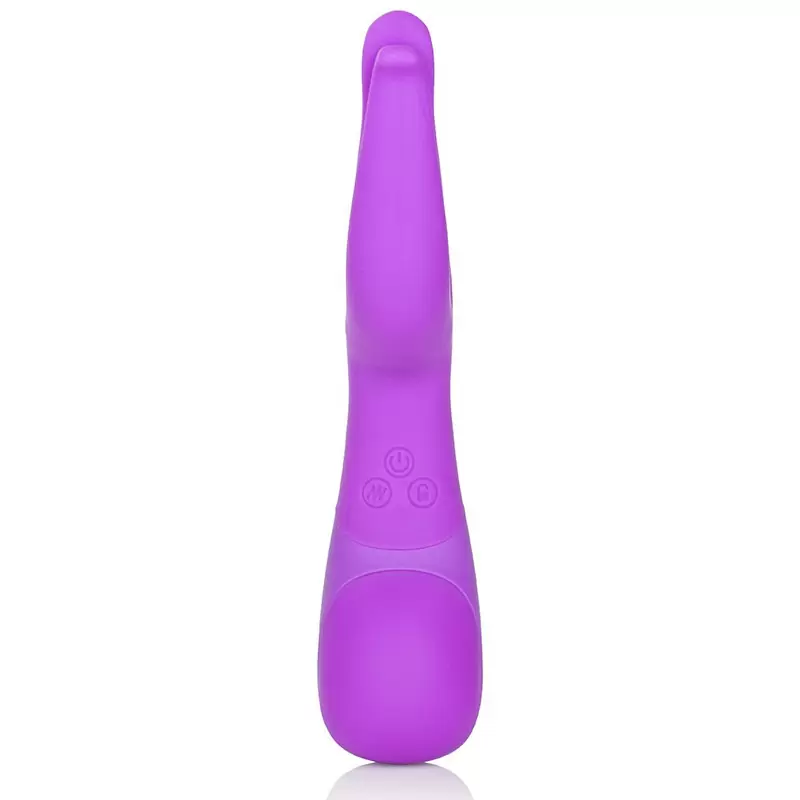 Вибромассажер Impress Dual Kiss со стимуляцией клитора – фиолетовый