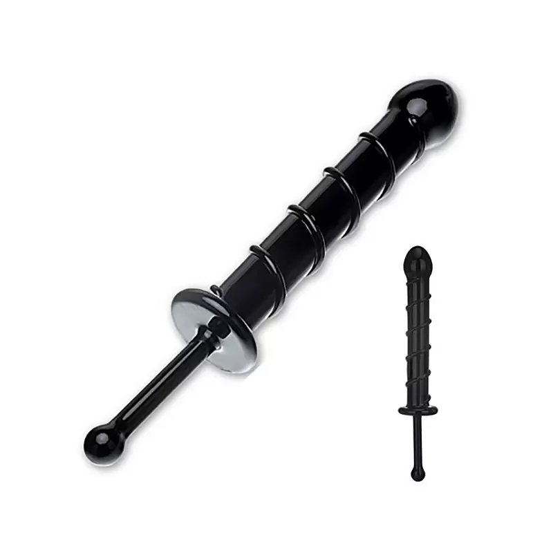 Фаллоимитатор Swirl Love Wand с тонкой ручкой – черный