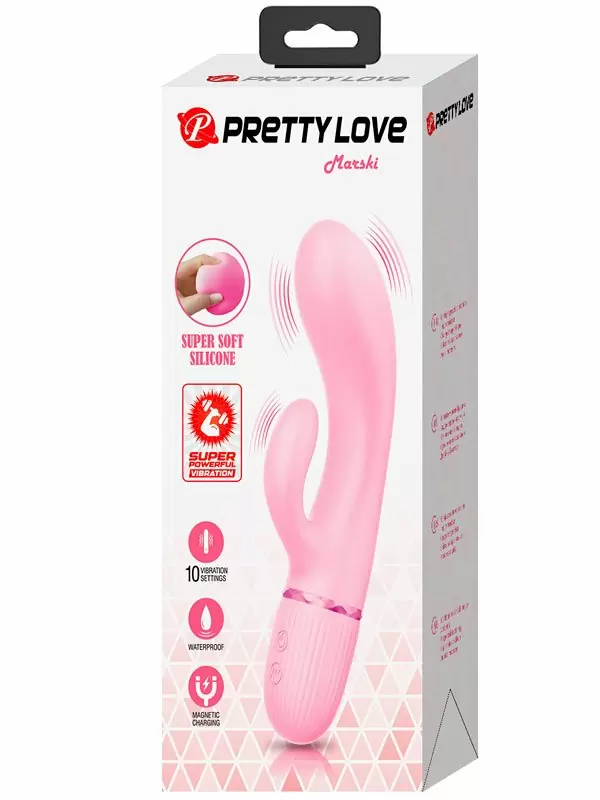 Вибратор-кролик Baile Marski, стимуляция G-зоны, 10 режимов