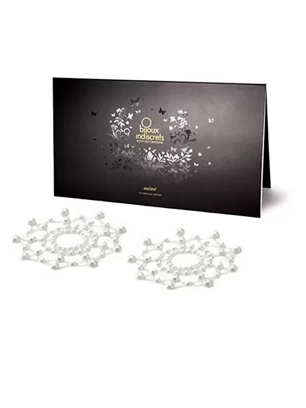 Украшение на грудь Mimi Classic в форме снежинки – белый