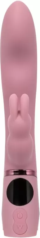 Рельефный вибратор-кролик ORGASMATRON DIGTL G-BNY, 22.2 см, силикон, розовый
