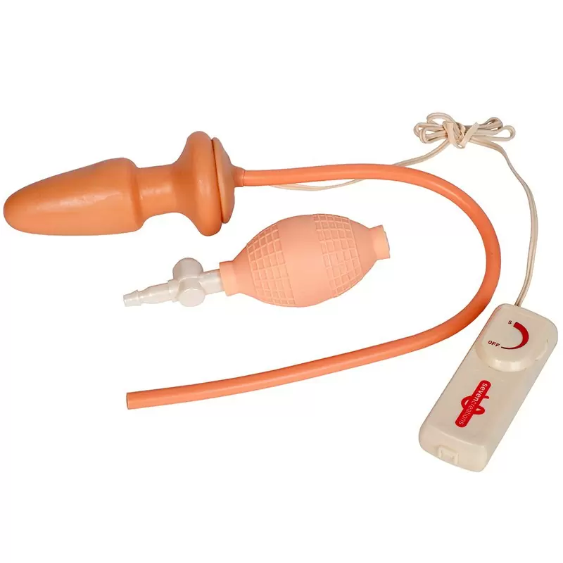 Анальная пробка-расширитель Vibrator с вибрацией – телесная