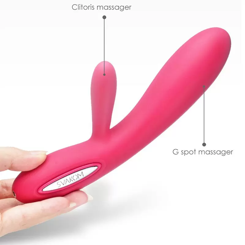 Вибромассажер Lester с функцией подогрева, интеллектуальный режим – винно красный