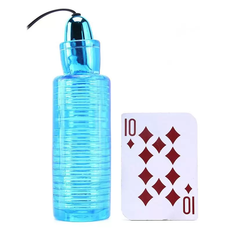 Мастурбатор Solo Slider 5X с вибро-пулей – голубой