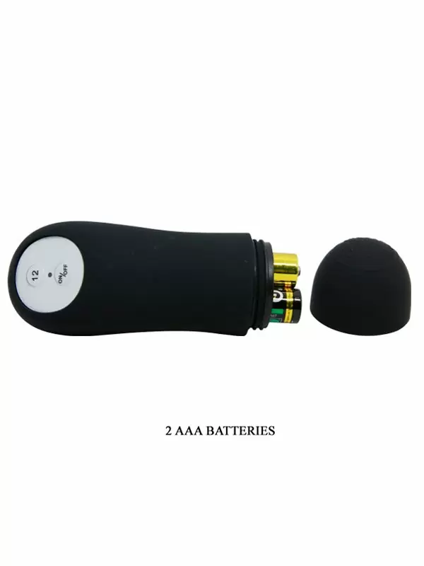 Реалистичная анальная вибропробка Pretty Love, 10 см, 12 режимов, с проводным пультом, черный