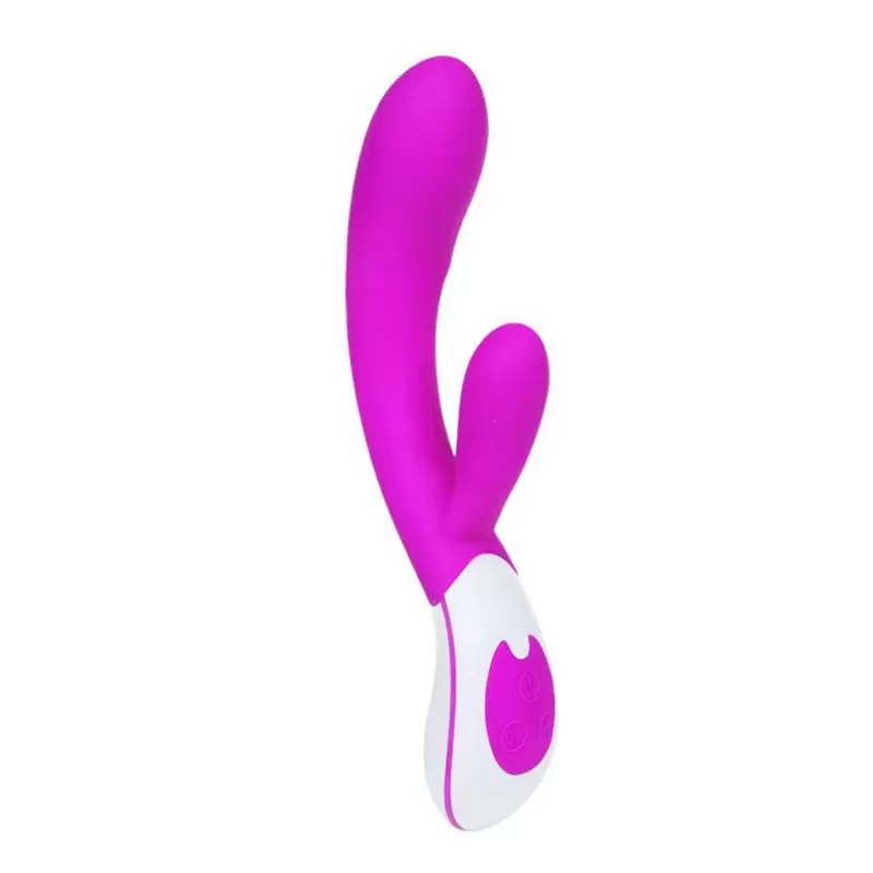 Перезаряжаемый вибромассажер двойного воздействия Uriah с голосовым сопровождением – розовый