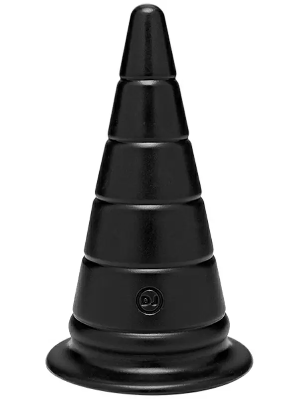 Конусообразная анальная пробка серии TitanMen - Anal Stretcher 6 Plug, 15 см, диаметр 7 см, черный
