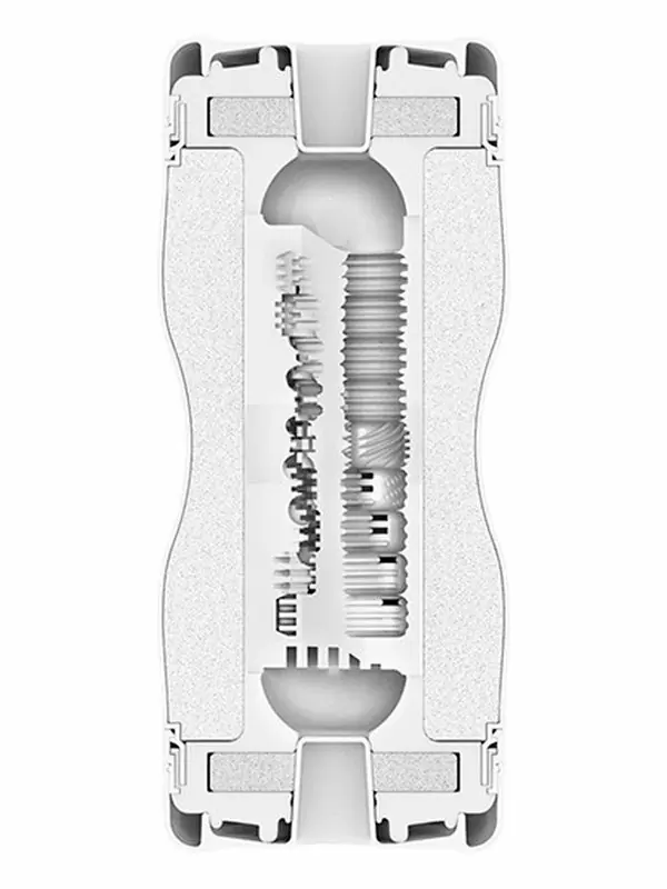Нереалистичный мастурбатор Tenga Dual Sensation Cup Extremes, 15,5 см, ТПЭ, белый