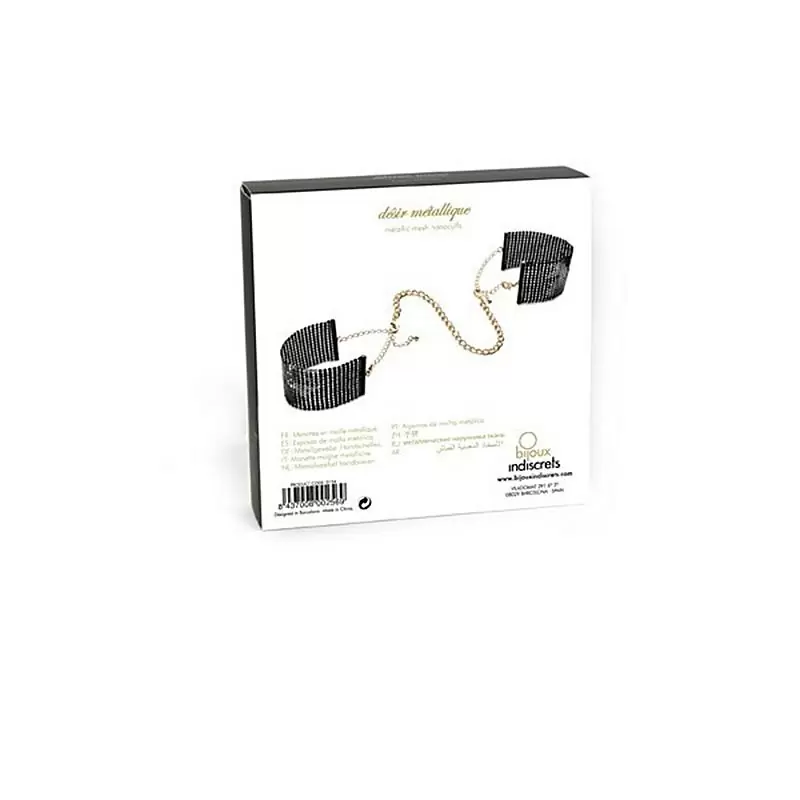 Наручники из металлической сетки Metallic Mesh Handcuffs – черный