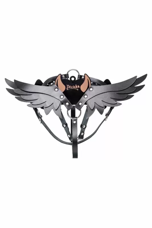 Черная кожаная портупея 