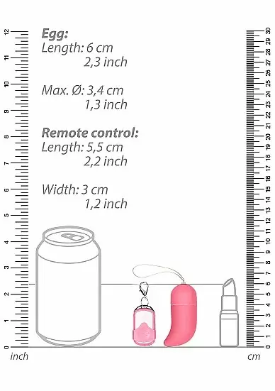 Виброяйцо для стимуляции точки G с пультом управления Medium Wireless Vibrating G-Spot Egg (Розовый)