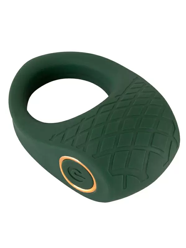 Эрекционное виброкольцо Emerald Love Luxurious, 10 режимов, диаметр 3 см, зеленый