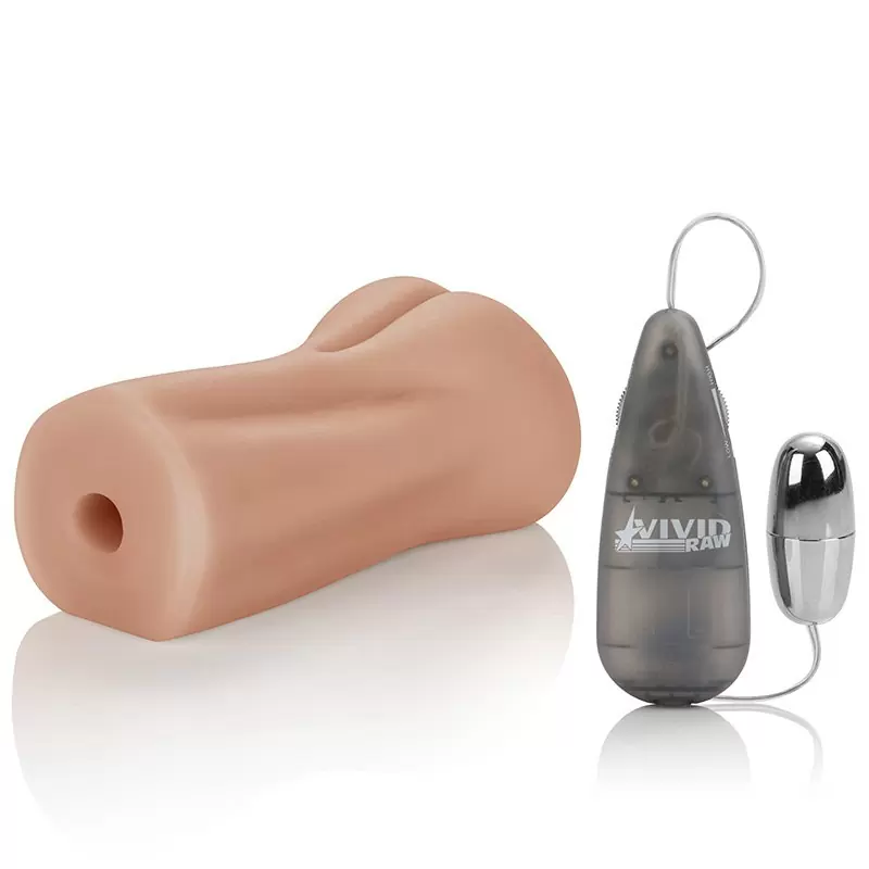 Мастурбатор анус Vivid Raw Ass Banger с вибрацией – телесный	