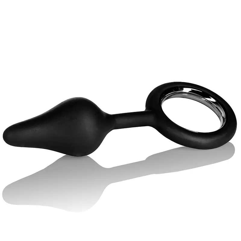 Компактная анальная пробка Booty Tickler, 9,5 см, силикон, черная